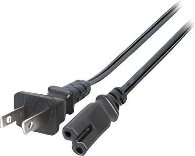 Produktbild von EFB Netzkabel USA/NEMA 5-15P-C7 180°,sw,1.8m,SPT-2 AWG18x2C