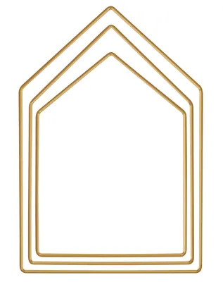 Produktbild von Goldener Metallreifen HÄUSER Traumfänger 3 Stück.
