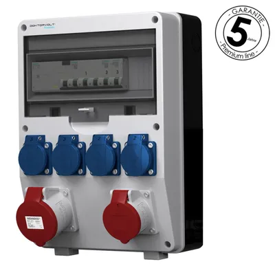 Produktbild von Stromverteiler pTD-S/FI 32A 16A 4x230V SIEMENS und MENNEKES Doktorvolt 4845