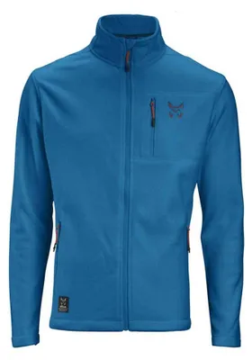 Productafbeelding van Fleecejas met rits - Kleur: Petrolblauw - Maat: M