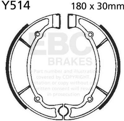 Zdjęcie produktu dla Szczęki Hamulcowe Moto Yamaha Rd 250 A/B/C (75-77)