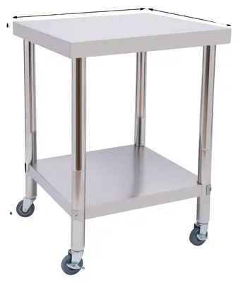 Produktbild von Arbeitstisch, Edelstahl, Minimalistisches Design, DUNKELGRAU