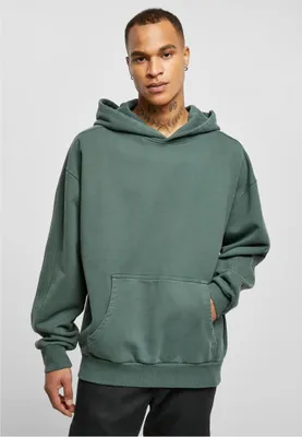 Produktbild von Urban Classics TB4955 | Heavy Terry Garment Dye Hoody Kapuzenpuli Herren - Farbe: bottlegreen - Größe: S