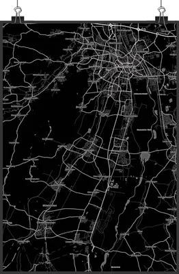 Produktbild von Mr. & Mrs. Panda Bild Bobingen DIN A2 - Geschenk, kunstdruck poster, Stadt Dorf Karte Landkarte Map Stadtplan, Wandbild, wanddeko, wandkunst, drucke