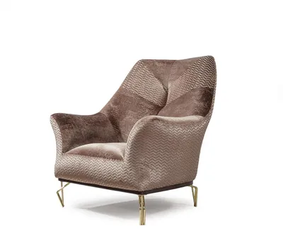 Image de Fauteuil Design Salon Coussin Bois Moderne Luxe Marron Nouveau