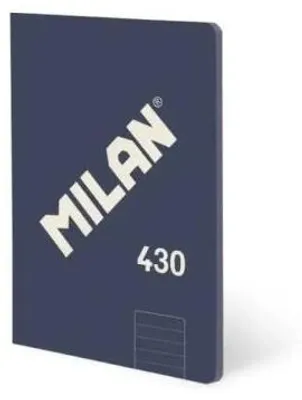 Image de Cahier A5, 48 feuilles, ligné, couleur bleu - MILAN