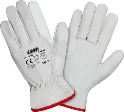 Produktbild von Lampa Lederhandschuhe mit Kalbslederblumenbesatz und Wildlederrücken 9