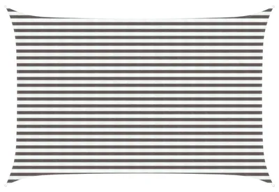 Image de Voile d'ombre Gris clair et blanc 3 x 5 m HDPE
