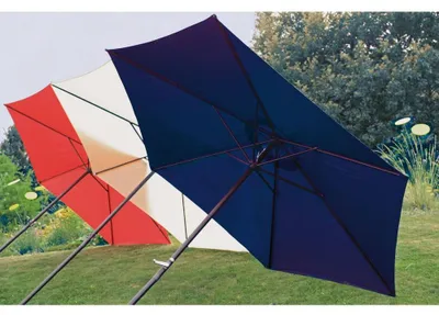 Produktbild von Sonnenschirm BLAU, Ø 300 cm, 6 Streben
