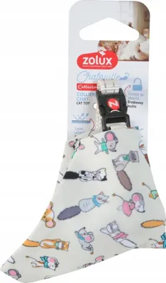 Obrázek produktu pro Obojek pro kočky ZOLUX s motýlkem CHATOUILLE, béžový