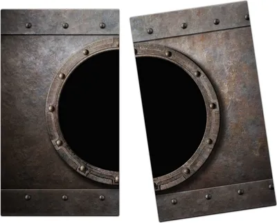 Produktbild von Spritzschutz Herdabdeckplatte Schneidebrett aus Glas Loch in Metall 2-Teilig (60x52cm)