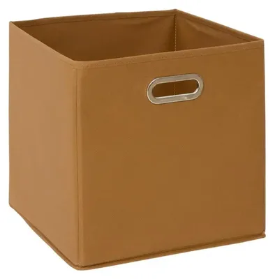 Produktbild von Aufbewahrungskorb/Schrankkorb – braun – 31 x 31 x 31 cm – 29 Liter – Schrankkorb mit Fachern – Stoff