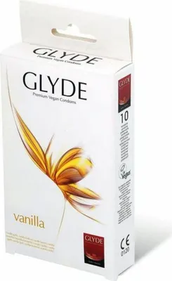 Produktbild von Glyde Kondome Vegan Vanilla 10er Box-Copy