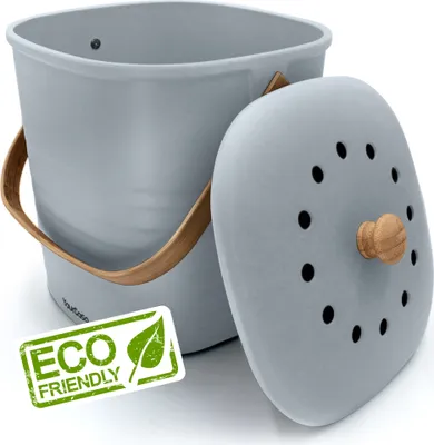 Produktbild von YourCasa® Biomülleimer Küche klein 4L geruchsdicht für Biomüll - Aktivkohlefilter nachhaltiger