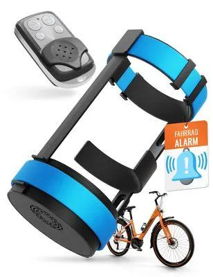 Produktbild von Fahrradalarm B1 – Fahrrad Flaschenhalter mit Alarm – universelle Trinkflaschenhalterung für Fahrrad & eBike – Mit Diebstahlalarm und AirTag Halterung – verstellbarer Getränkehalter mit USB-C Akku – wasserfest / IP55