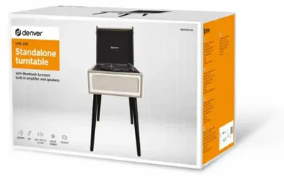 Zdjęcie produktu dla Gramofon Denver Retro z Bluetooth, radiem i portem USB VPR-250