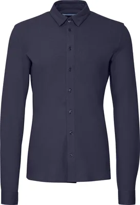 Produktbild von Casual Friday CFARTHUR Herren Business Hemd Jersey Piquet Hemd Herrenhemd Baumwollmischung leicht elastisch slim fit