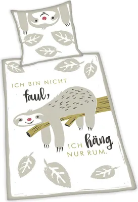 Produktbild von H:)PPY 45175 life Bettwäsche Faultier