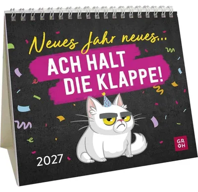Zdjęcie produktu dla Mini-kalendarz 2027: Nowy rok, nowe... ach, zamknij się!