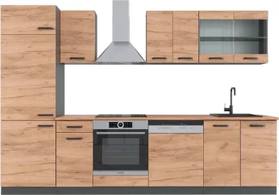 Immagine prodotto di Cucina componibile Vicco R-Line Rovere dorato/antracite 300 cm , PL Rovere, Model 42992