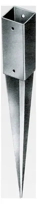 Produktbild von Einschlagbodenhülse 71 x 71 x 900 mm feuerverzinkt