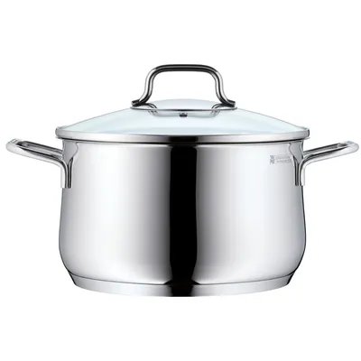 Produktbild von Krueger Brilliant MEAT POT Kochtopf inkl. Deckel, emailliert, 24 cm Durchmesser, Induktionsherd-geeignet, Antihaftbeschichtung