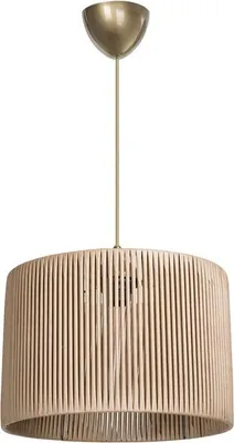 Image de Suspension luminaire Plafonnier Ε27 naturel D30x75cm. 11