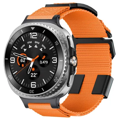 Obrázek produktu pro Pletený nylonový sportovní řemínek pro Samsung Galaxy Watch 8 / 8 Classic Orange
