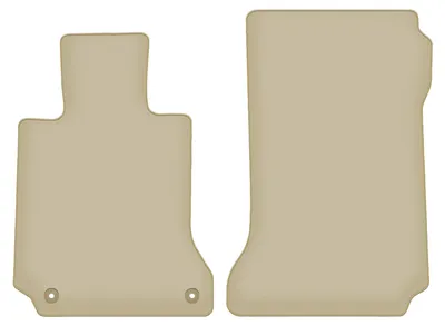 Image de Tapis de sol avant velours PREMIUM beige compatibles avec Mercedes C W204 (2007-2014, berline, kombi, coupé) – avec fixations – sur‑mesure