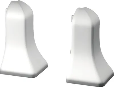 Produktbild von Prinz Außenecken für Sockelleiste geschäumt 48 mm silbergrau