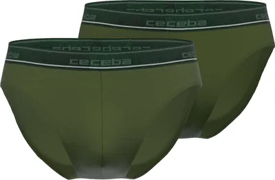Produktbild von CECEBA Herren Slip grün uni 2er Pack Größe: 8