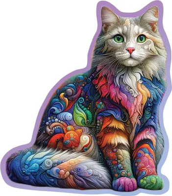 Produktbild von Wooden.City Holzpuzzle - Soft Cat Tierpuzzle 150 Teile