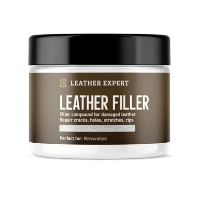 Produktbild von Lederfüller - Weiße Spachtelmasse 50 ml Leather Expert LE-10-FW50