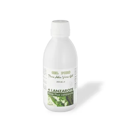 Obrázok produktu pre Gél Puro Aloe Plus Lanzarote 250 ml. Originálny aloe vera gél z Kanárskych ostrovov. Bez vône, bez farbív. Lanzarote