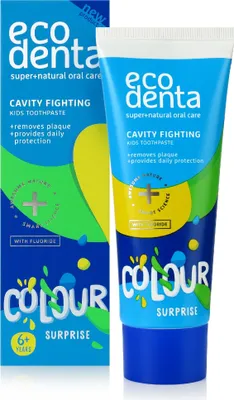 Image de Dentifrice Combattre la carie Dentifrice coloré pour enfants 75 - Ecodenta