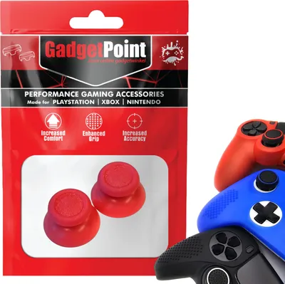 Immagine prodotto di Thumbgrips - Thumbgrips per PlayStation, PS5, Xbox X/S, One e Switch Pro Controller - Thumbgrips da gioco - Thumbstick antiscivolo ad alte prestazioni - Accessori di protezione - Joystick - Rosa -