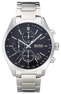 Produktbild von Herrenuhr Hugo Boss Grand Prix 1513477, Edelstahl, Silber/Schwarz