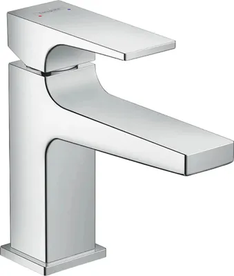 Produktbild von hansgrohe Metropol Waschtischmischer 100 chrom kurzer Auslauf mit Ablaufgarnitur, Chrom, 1 Stk.
