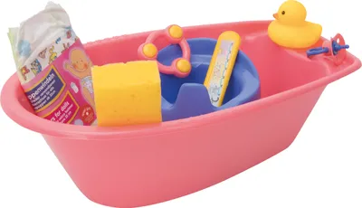 Produktbild von Puppen-Badewannenset mit Zubehör 40 cm, 1 Stück
