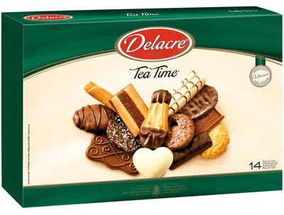 Immagine prodotto di Assortimento di biscotti da tè Delacre Tea Time con gusti diversi 500g