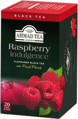 Obrázok produktu pre Ahmad Tea - čierny čaj s príchuťou maliny 40g, 20 vreciek
