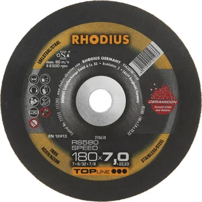 Obrázek produktu pro RHODIUS Brusný kotouč RS580 EXTENDED 180 x 7,0 x 22,23 TOPline