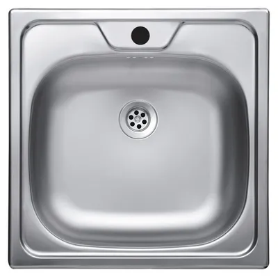 Immagine prodotto di Lavello cucina incasso monostampo N244KR 1 vasca 48x48 cm. inox
