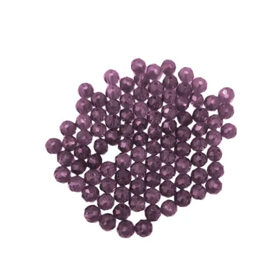 Image de Perles de verre - Type 'Faceted' - 60 pièces - 10 mm - Violet
