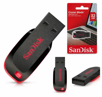 Zdjęcie produktu dla SanDisk pendrive 32GB USB 2.0 Cruzer Blade