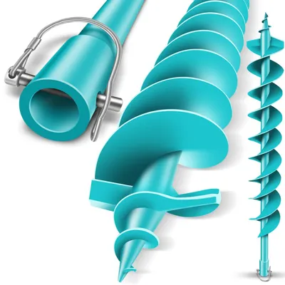 Produktbild von Bohrspiralbohrer, Durchmesser 100 mm, Länge 800 mm – ideal für Bodenbohrungen