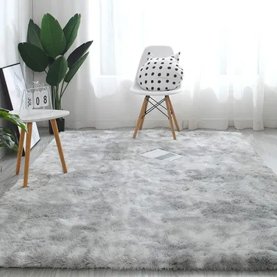 Image de Tapis shaggy moelleux pour salon et chambre