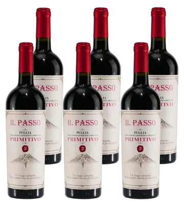Produktbild von IL PASSO PRIMITIVO IGP Rotwein (6 x 0,75L)