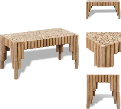 Image de vidaXL Table basse en bambou - Tables basses
