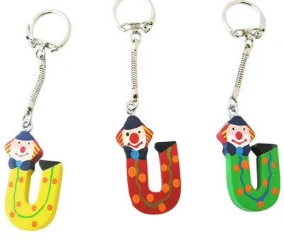 Immagine prodotto di Portachiavi con lettera "Clown U"